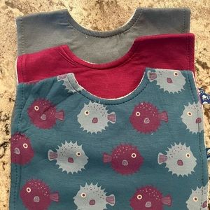 Kickee Pants Bib Set NWOT